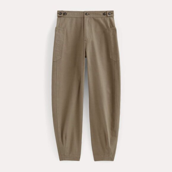 Everlane Women's Fatigue Barrel Pant in Taupe, Size 6, Cotton/Linen - Picture 4 of 4
